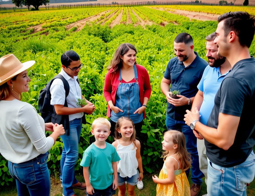 Local community event at Pasture & Plate farm, showing partnerships and impact